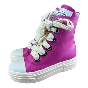 Cristianzerotre CRO3 Calipso Designed in Milano Pink Chunky Platform Boots